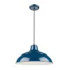 18 in. 1-Light Navy Blue Warehouse/Cord Hung by Millennium Lighting
