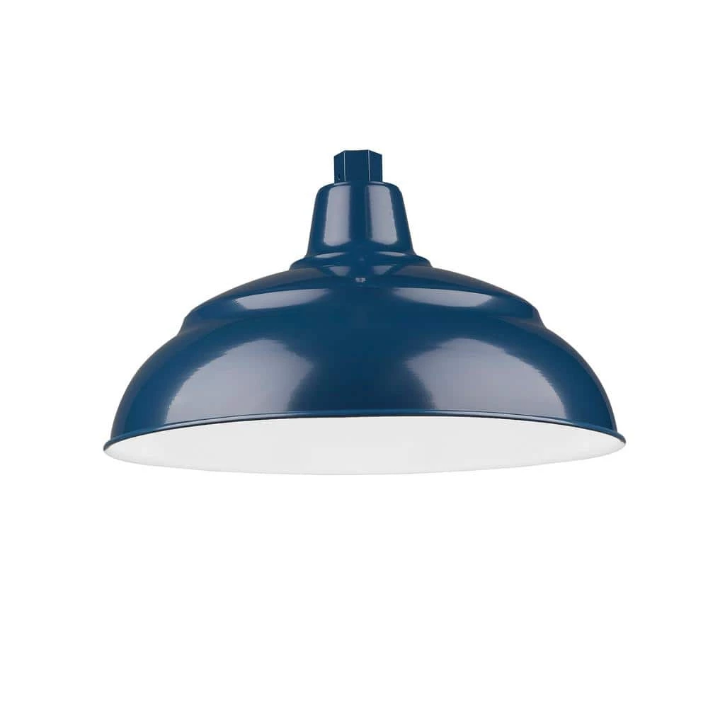 R Series 1-Light 15 in. Navy Blue Warehouse Shade by Millennium Lighting 1 R Series 1-Light 15 in. Navy Blue Warehouse Shade by Millennium Lighting