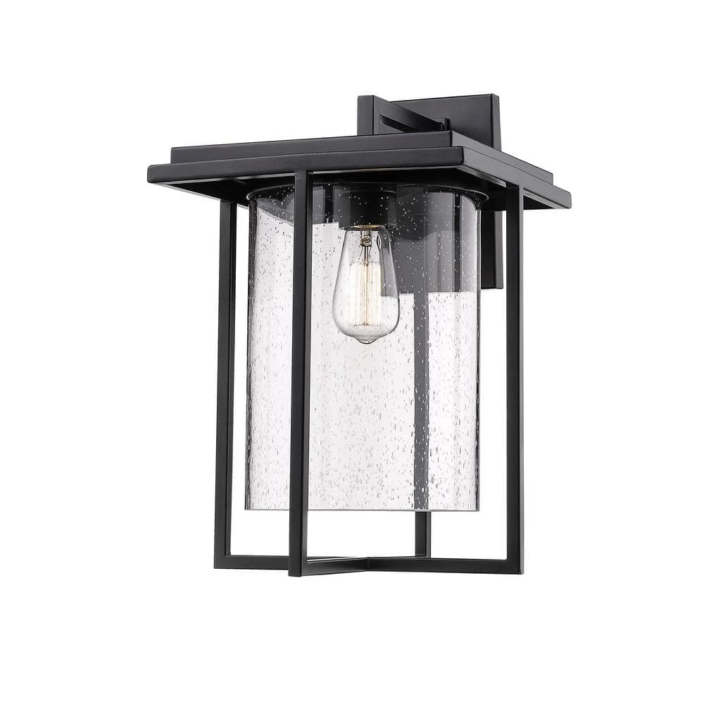 13 in. 1-Light Powder Coat Black Outdoor Wall Sconce by Millennium Lighting 1 13 in. 1-Light Powder Coat Black Outdoor Wall Sconce by Millennium Lighting