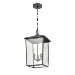 Fetterton 3-Light 11 in. Powder Coat Black Hardwired Outdoor Wall Lantern Sconce (1-Pack) by Millennium Lighting 5 Fetterton 3-Light 11 in. Powder Coat Black Hardwired Outdoor Wall Lantern Sconce (1-Pack) by Millennium Lighting -Millennium Lighting Shop powder coat black millennium lighting outdoor sconces 2973 pbk 4f 1000