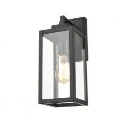 1-Light 5 in. Powder Coat Black Outdoor by Millennium Lighting