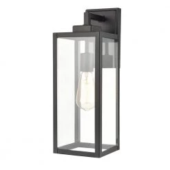 1-Light 6 in. Powder Coat Black Outdoor by Millennium Lighting