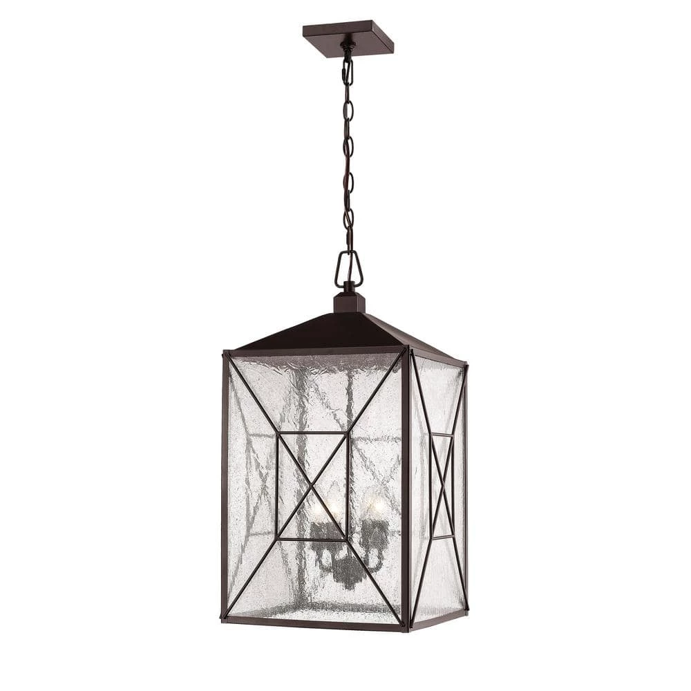 4-Light 25 in. Powder Coat Bronze Outdoor Lantern Pendant by Millennium Lighting 1 4-Light 25 in. Powder Coat Bronze Outdoor Lantern Pendant by Millennium Lighting
