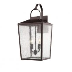12 in. 2-Light Powder Coat Bronze Outdoor Sconce by Millennium Lighting