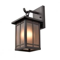 Brockston 1-Light 6.25 in. Powder Coat Bronze Hardwired Outdoor Wall Lantern Sconce (1-Pack) by Millennium Lighting -Millennium Lighting Shop powder coat bronze millennium lighting outdoor sconces 4161 pbz 1f 1000