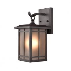 Brockston 1-Light 6.25 in. Powder Coat Bronze Hardwired Outdoor Wall Lantern Sconce (1-Pack) by Millennium Lighting -Millennium Lighting Shop powder coat bronze millennium lighting outdoor sconces 4161 pbz 44 1000