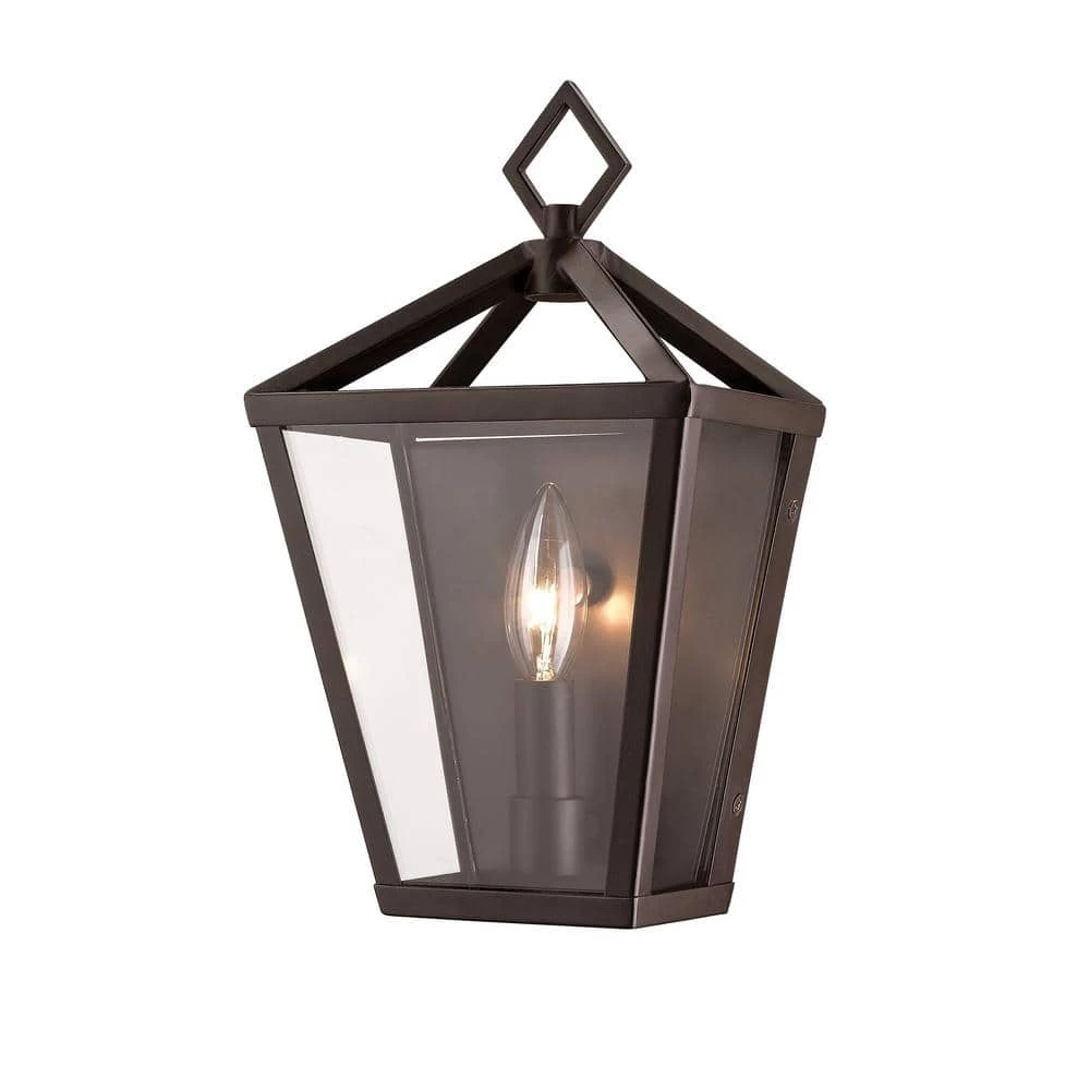 Single Light 12 in. Tall Powder Coated Bronze Outdoor Lantern Wall Sconce by Millennium Lighting 1 Single Light 12 in. Tall Powder Coated Bronze Outdoor Lantern Wall Sconce by Millennium Lighting