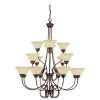 16-Lights 46 in. Rubbed Bronze Chandelier by Millennium Lighting