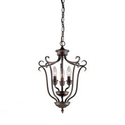 13 in. 3-Light Rubbed Bronze Pendant by Millennium Lighting