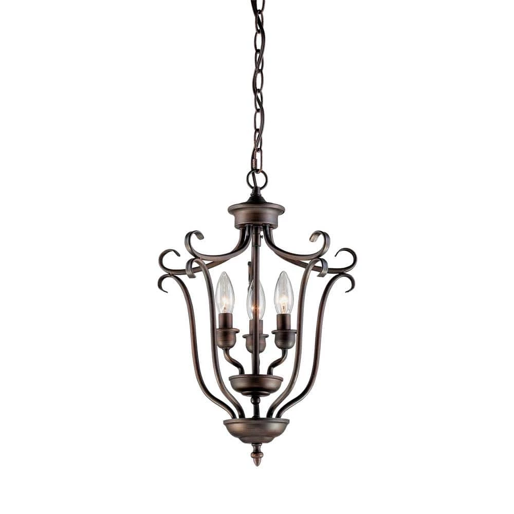 13 in. 3-Light Rubbed Bronze Pendant by Millennium Lighting 1 13 in. 3-Light Rubbed Bronze Pendant by Millennium Lighting