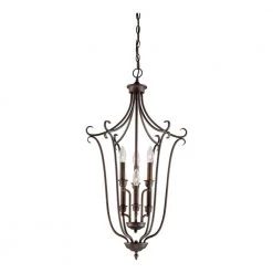 18 in. 6-Light Rubbed Bronze Pendant by Millennium Lighting