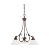3-Lights 21.5 in. Rubbed Bronze Chandelier by Millennium Lighting