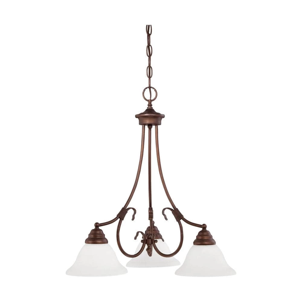 3-Lights 21.5 in. Rubbed Bronze Chandelier by Millennium Lighting 1 3-Lights 21.5 in. Rubbed Bronze Chandelier by Millennium Lighting