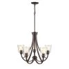 5-Lights 25 in. Rubbed Bronze Chandelier by Millennium Lighting