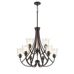 9-Lights 29.25 in. Rubbed Bronze Chandelier by Millennium Lighting 6 9-Lights 29.25 in. Rubbed Bronze Chandelier by Millennium Lighting -Millennium Lighting Shop rubbed bronze millennium lighting chandeliers 3629 rbz 4f 1000