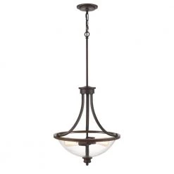 2-Lights 17 in. Rubbed Bronze Chandelier by Millennium Lighting