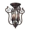 4-Light Rubbed Bronze Candle Semi-Flush Mount Light by Millennium Lighting