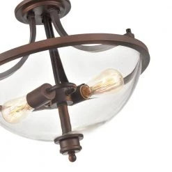 19 in. 2-Light Rubbed Bronze Semi-Flush Ceiling Flush Mount by Millennium Lighting 7 19 in. 2-Light Rubbed Bronze Semi-Flush Ceiling Flush Mount by Millennium Lighting -Millennium Lighting Shop rubbed bronze millennium lighting flush mount lights 3622 rbz 1f 1000