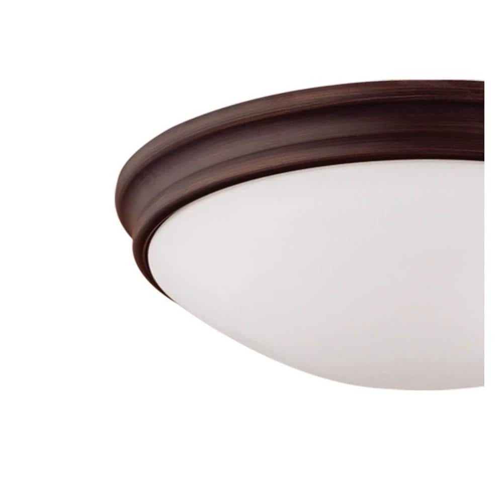 10 in. W 1-Light Rubbed Bronze Bowl Ceiling Fixture with Glass Shade Flush Mount by Millennium Lighting 3 10 in. W 1-Light Rubbed Bronze Bowl Ceiling Fixture with Glass Shade Flush Mount by Millennium Lighting - Image 3