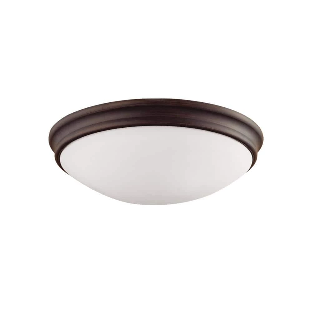 10 in. W 1-Light Rubbed Bronze Bowl Ceiling Fixture with Glass Shade Flush Mount by Millennium Lighting 1 10 in. W 1-Light Rubbed Bronze Bowl Ceiling Fixture with Glass Shade Flush Mount by Millennium Lighting