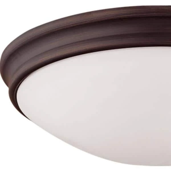 10 in. W 1-Light Rubbed Bronze Bowl Ceiling Fixture with Glass Shade Flush Mount by Millennium Lighting 2 10 in. W 1-Light Rubbed Bronze Bowl Ceiling Fixture with Glass Shade Flush Mount by Millennium Lighting - Image 2