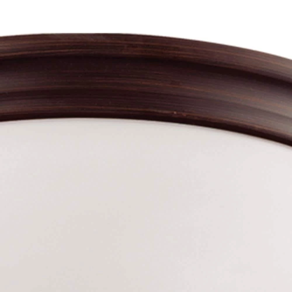 12 in. Wide 2-Light Rubbed Bronze Flush Mount Bowl Ceiling Fixture with Glass Shade by Millennium Lighting 2 12 in. Wide 2-Light Rubbed Bronze Flush Mount Bowl Ceiling Fixture with Glass Shade by Millennium Lighting - Image 2