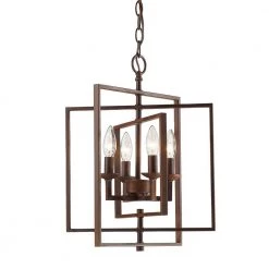 14 in. 4-Light Rubbed Bronze Outdoor Pendant by Millennium Lighting