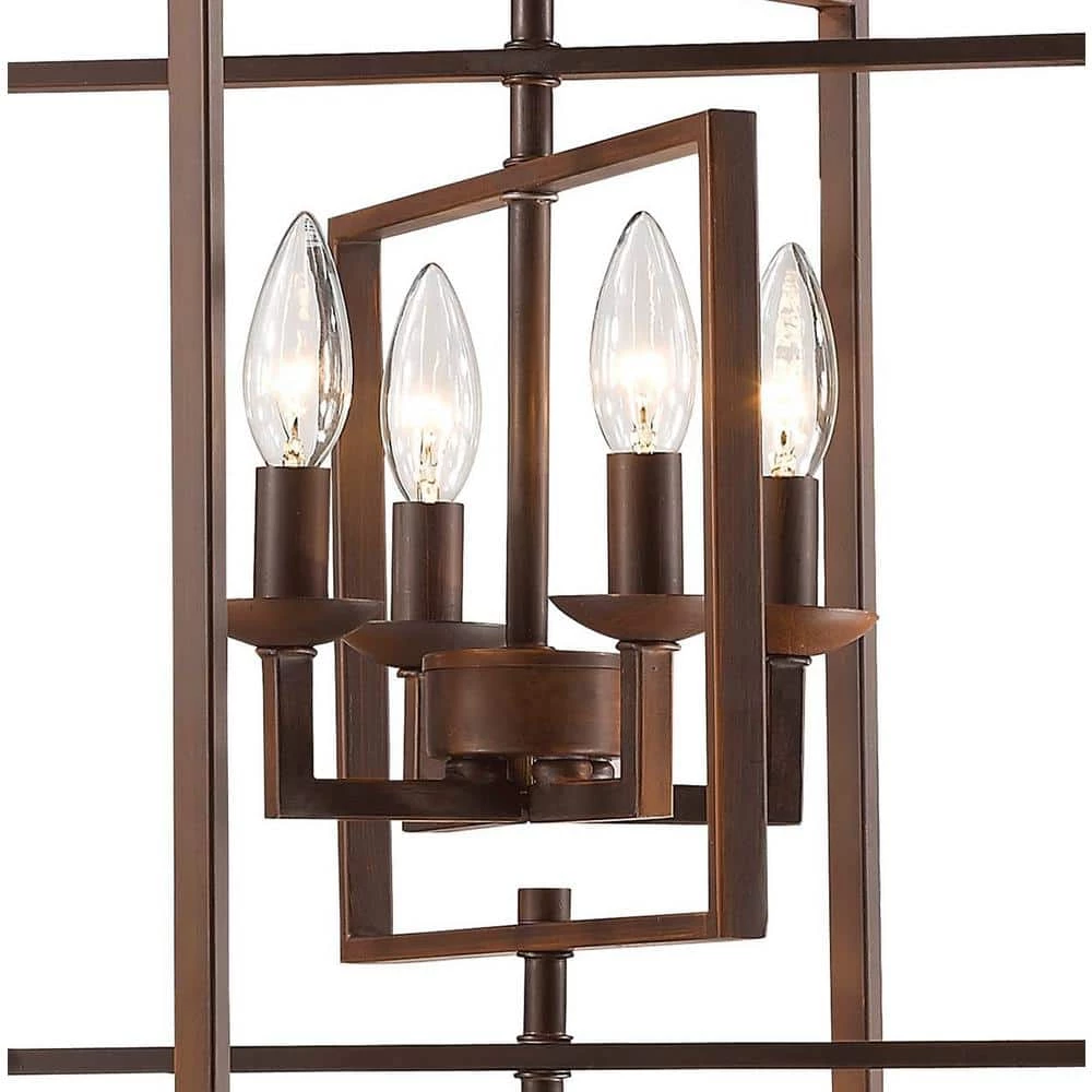 14 in. 4-Light Rubbed Bronze Outdoor Pendant by Millennium Lighting 2 14 in. 4-Light Rubbed Bronze Outdoor Pendant by Millennium Lighting - Image 2