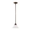 1-Light 7.5 in. Rubbed Bronze Mini Pendant by Millennium Lighting