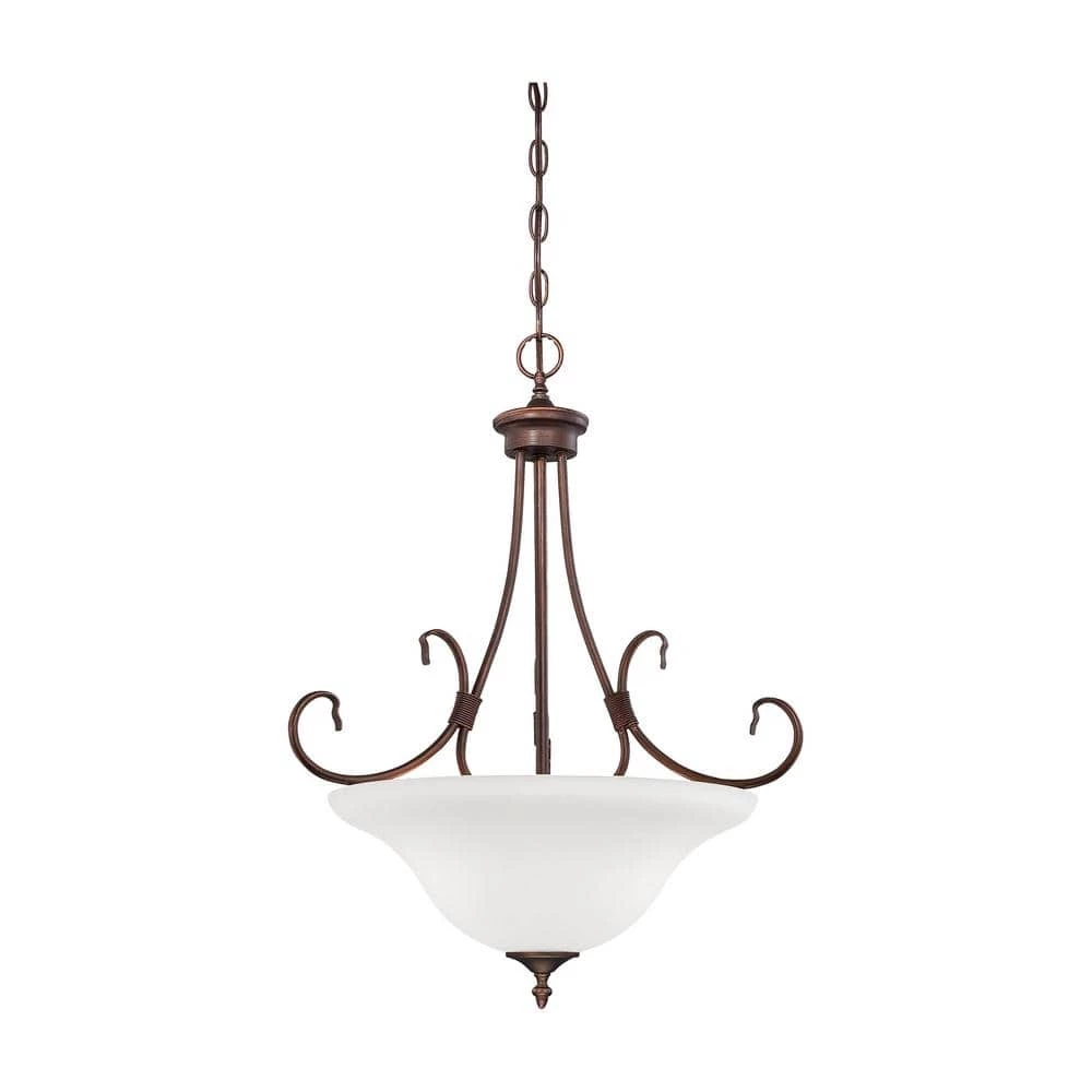 21.5 in. 3-Light Rubbed Bronze Pendant by Millennium Lighting 1 21.5 in. 3-Light Rubbed Bronze Pendant by Millennium Lighting