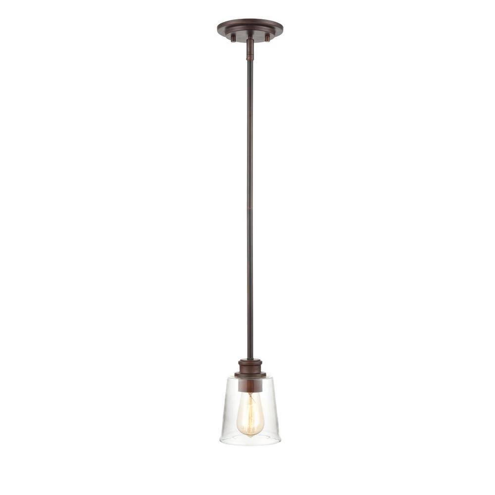 1-Light 5 in. Rubbed Bronze Mini Pendant by Millennium Lighting 3 1-Light 5 in. Rubbed Bronze Mini Pendant by Millennium Lighting - Image 3