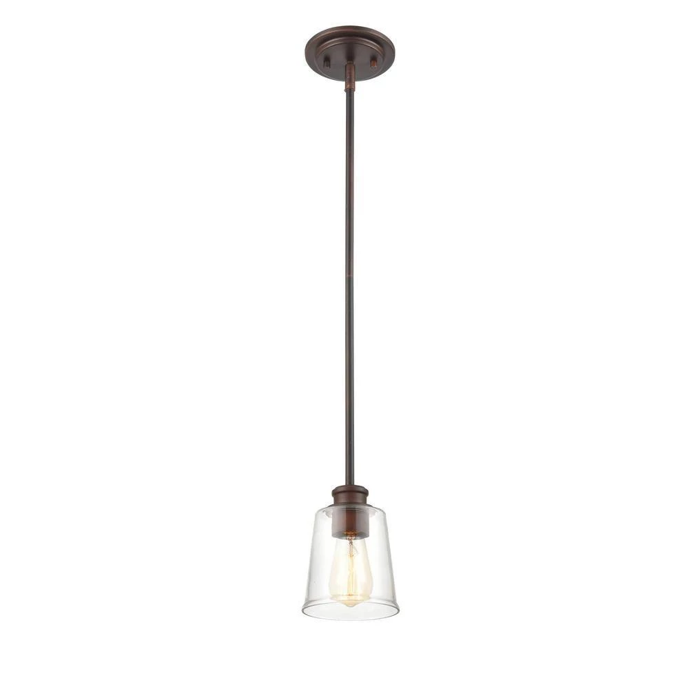 1-Light 5 in. Rubbed Bronze Mini Pendant by Millennium Lighting 2 1-Light 5 in. Rubbed Bronze Mini Pendant by Millennium Lighting - Image 2
