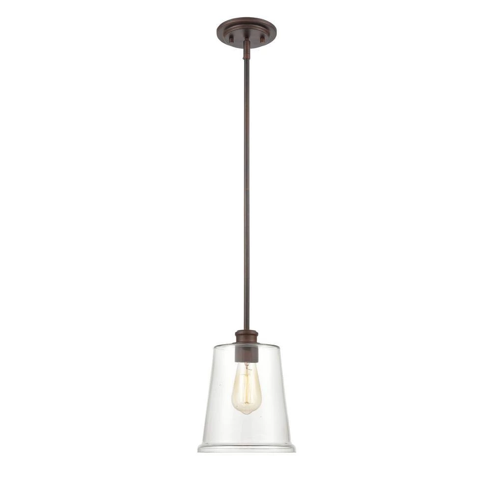 1-Light 5 in. Rubbed Bronze Mini Pendant by Millennium Lighting 2 1-Light 5 in. Rubbed Bronze Mini Pendant by Millennium Lighting - Image 2
