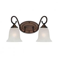9 in. 2-Light Rubbed Bronze Vanity Light by Millennium Lighting