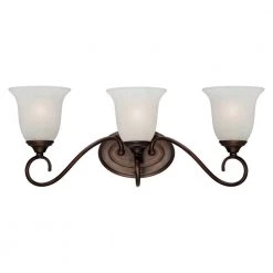 9 in. 3-Light Rubbed Bronze Vanity Light by Millennium Lighting