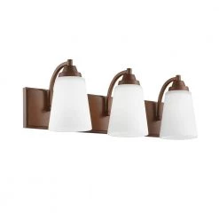24 in.3-Light Rubbed Bronze Vanity Light by Millennium Lighting