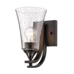 Natalie 5 in. W Single-Light Rubbed Bronze Vanity Light by Millennium Lighting