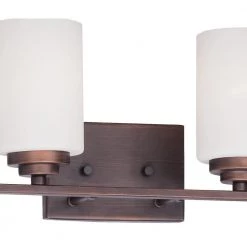 4-Light Rubbed Bronze Vanity Light with Etched White Glass by Millennium Lighting -Millennium Lighting Shop rubbed bronze millennium lighting vanity lighting 3184 rbz 4f 1000