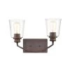 16 in. 2-Light Rubbed Bronze Vanity Light by Millennium Lighting