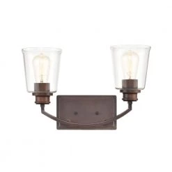 16 in. 2-Light Rubbed Bronze Vanity Light by Millennium Lighting