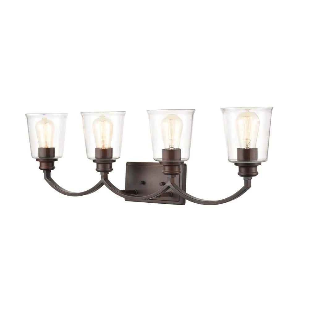 31 in. 4-Light Rubbed Bronze Vanity Light by Millennium Lighting 1 31 in. 4-Light Rubbed Bronze Vanity Light by Millennium Lighting