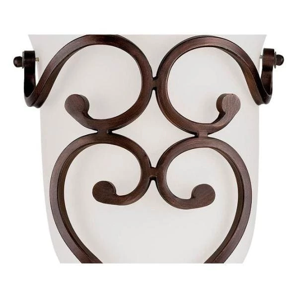 Rubbed Bronze Sconce with Etched White Glass by Millennium Lighting 2 Rubbed Bronze Sconce with Etched White Glass by Millennium Lighting - Image 2