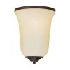 Rubbed Bronze Sconce with Turinian Scavo Glass by Millennium Lighting
