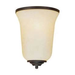 Rubbed Bronze Sconce with Turinian Scavo Glass by Millennium Lighting
