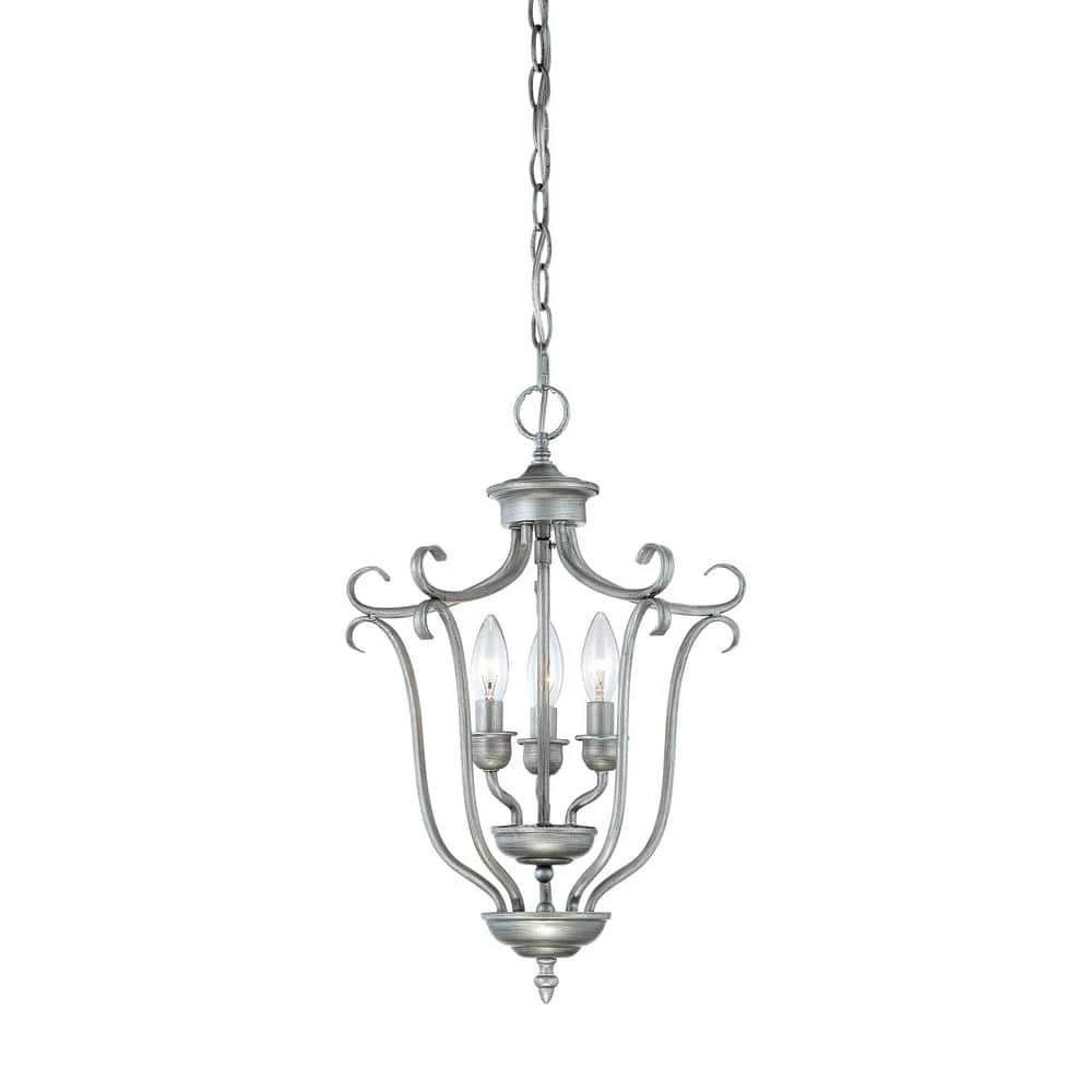 13 in. 3-Light Rubbed Silver Pendant by Millennium Lighting 1 13 in. 3-Light Rubbed Silver Pendant by Millennium Lighting