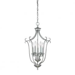 16 in. 5-Light Rubbed Silver Pendant by Millennium Lighting