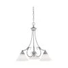 3-Lights 21.5 in. Rubbed Silver Chandelier by Millennium Lighting