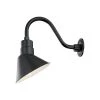 R Series 1-Light 11 in. Satin Black Angle Shade by Millennium Lighting