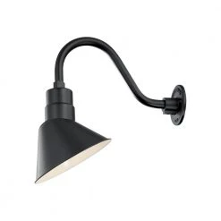 R Series 1-Light 11 in. Satin Black Angle Shade by Millennium Lighting