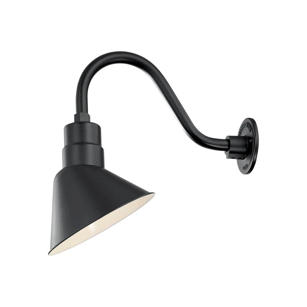 R Series 1-Light 11 in. Satin Black Angle Shade by Millennium Lighting 1 R Series 1-Light 11 in. Satin Black Angle Shade by Millennium Lighting